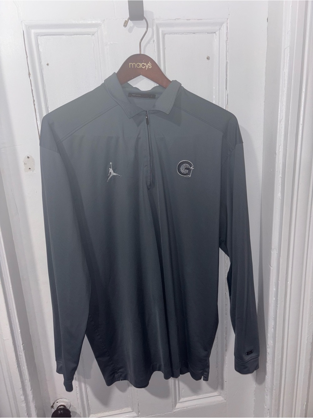 Jordan Georgetown Tiger Woods Collections Golf 1/4 zip